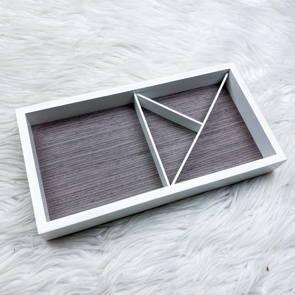 Target Geometric White Jewelry Vanity Catch All Tray